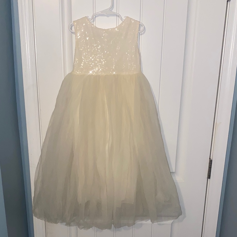 Elegant Cream Kids Dress